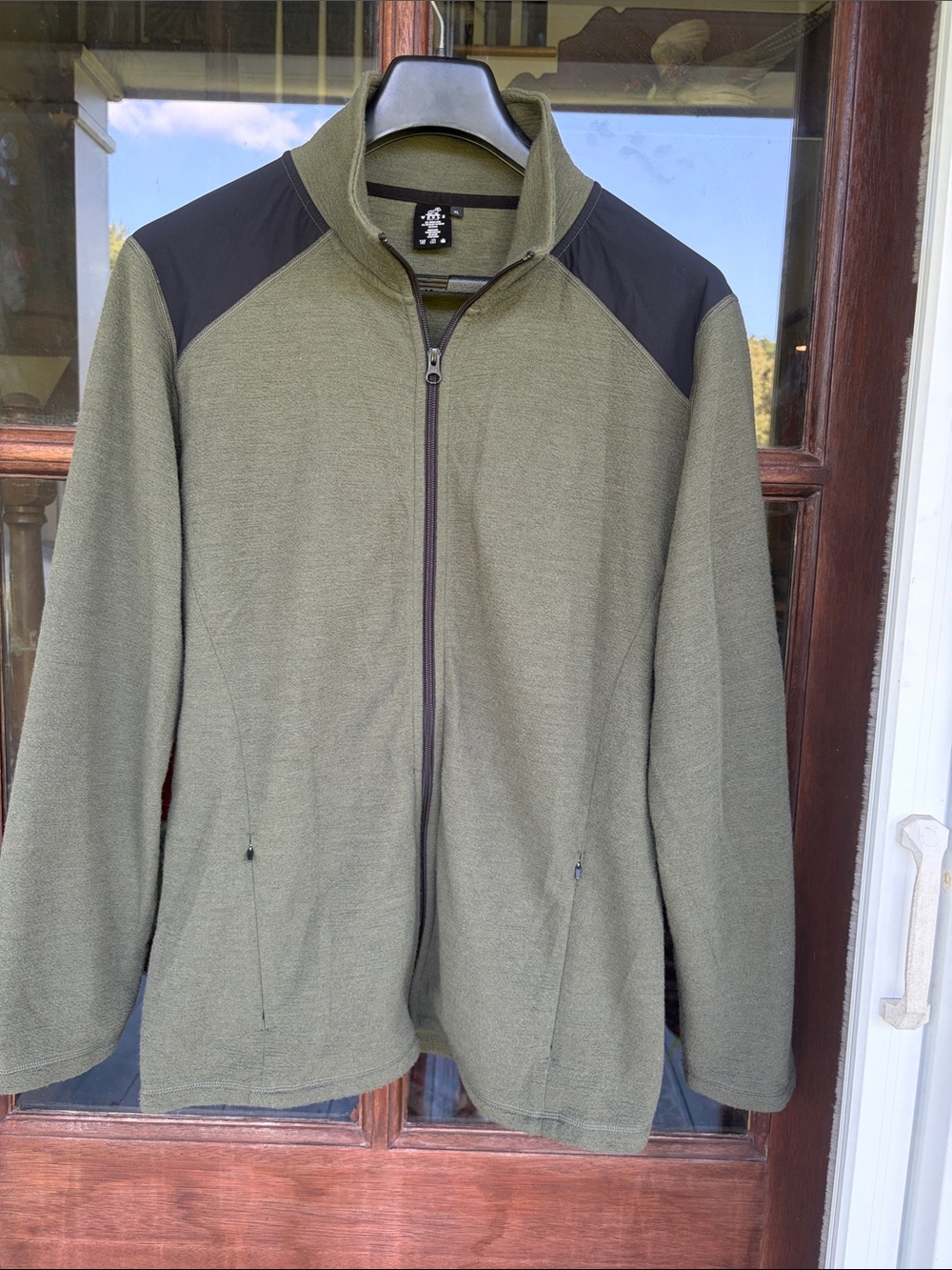 WOOLX  Premium Merino Wool Blend Zip Front Jacket. Size XL